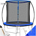 Miniatyrbild 1 av 10: tectake Studsmatta Jumpy med skyddsnät - 244 cm Blå