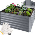 Miniatyrbild 1 av 11: tectake Upphöjd odlingsbädd Salvia galvaniserad Silver