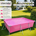 Miniatyrbild 2 av 9: tectake Pool fyrkantig 300 x 207 x 70 cm Rosa