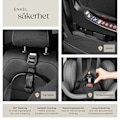 Miniatyrbild 7 av 11: tectake Roterbar bilbarnstol Linus, i-Size godkänd, ISOFIX Ljusgrå