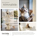 Miniatyrbild 7 av 11: tectake Klösträd katt, klösmöbel Hansi Vit
