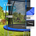 Miniatyrbild 7 av 10: tectake Studsmatta Jumpy med skyddsnät - 305 cm Blå