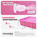 Miniatyrbild 4 av 9: tectake Pool fyrkantig 300 x 207 x 70 cm Rosa
