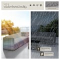 Miniatyrbild 7 av 11: tectake Loungeset Verona i konstrotting grå
