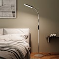 Miniatyrbild 9 av 11: tectake Golvlampa Prisma LED, 5 ljuslägen, 12 W, dimbar Silver
