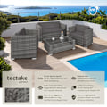 Miniatyrbild 2 av 11: tectake Loungeset München i konstrotting grå