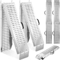 Miniatyrbild 1 av 11: tectake Lastramp Björn, 2-pack, hopfällbara, 400kg lastkapacitet - 186 cm Silver