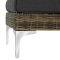 Miniatyrbild 4 av 11: tectake Modulärt loungeset Villanova Aluminiumset 5 2-sits grå