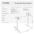 Miniatyrbild 9 av 11: tectake Höj- och sänkbart skrivbordsstativ Piotr Vit