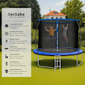 Miniatyrbild 2 av 10: tectake Studsmatta Jumpy med skyddsnät - 305 cm Blå