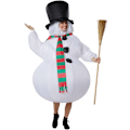 Miniatyrbild 1 av 9: tectake Uppblåsbar dräkt Snögubbe Vit