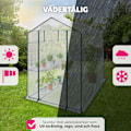 Miniatyrbild 8 av 11: tectake Växthus med presenning Vit