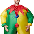 Miniatyrbild 7 av 9: tectake Uppblåsbar dräkt Clown multifärg