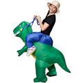 Miniatyrbild 4 av 9: tectake Uppblåsbar maskeraddräkt Dinosaurie-tämjare Grön
