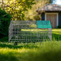 Miniatyrbild 3 av 9: tectake Kaninhage med solskydd Grön