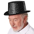 Miniatyrbild 4 av 4: tectake Glitter-cylinderhatt Svart