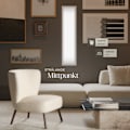 Miniatyrbild 3 av 10: tectake LED-panel Lucerna, ultratunn, varmvit, strömsnål - 119,5 x 29,5 cm Vit