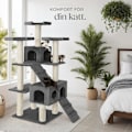 Miniatyrbild 8 av 11: tectake Klösträd katt Knuti Grafitgrå