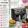 Miniatyrbild 2 av 11: tectake Airfryer Samurai, 2 kokkammare, 7 program, 2400W Svart