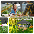 Miniatyrbild 8 av 11: tectake Hopfällbar Paviljong Linosa 3x3 m grå
