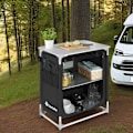 Miniatyrbild 10 av 11: tectake Campingkök Premium med 2 fack Svart