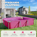 Miniatyrbild 3 av 9: tectake Pool fyrkantig 300 x 207 x 70 cm Rosa