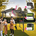Miniatyrbild 3 av 11: tectake Grillpaviljong  Asado 2,4x1,5x2,34m grå