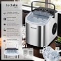 Miniatyrbild 2 av 8: tectake Ismaskin Arctic, 1,2 L, 2 isbitsstorlekar Silver