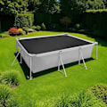 Miniatyrbild 4 av 9: tectake Poolskydd rektangulär - 500 x 800 cm Svart