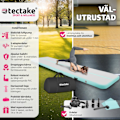 Miniatyrbild 2 av 11: tectake Uppblåsbar träningsmatta AirFlexy med elektrisk luftpump Blå