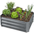Miniatyrbild 5 av 8: tectake Odlingsbädd Valeriana galvaniserad grå