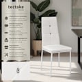 Miniatyrbild 2 av 8: tectake Set matstolar Julien -  Uppsättning om 8 Vit