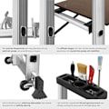 Miniatyrbild 5 av 11: tectake Byggställning - Universalstege Silver