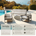 Miniatyrbild 2 av 11: tectake Loungeset Comosa för 7 personer Beige