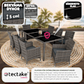 Miniatyrbild 7 av 11: tectake Matgrupp Menorca i konstrotting grå