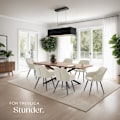 Miniatyrbild 8 av 10: tectake Stol Marilyn, sammet, vadderad -  per styck multifärg