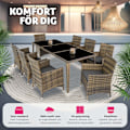 Miniatyrbild 4 av 11: tectake Matgrupp Menorca i konstrotting Natur