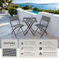 Miniatyrbild 2 av 11: tectake Cafegrupp Trevi i konstrotting grå
