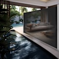 Miniatyrbild 9 av 11: tectake Sidomarkis i aluminium utdragbar med upprullningsmekanism - 180 x 300 cm Svart