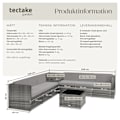 Miniatyrbild 6 av 11: tectake Loungeset Verona i konstrotting grå
