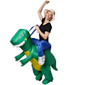 Miniatyrbild 3 av 9: tectake Uppblåsbar maskeraddräkt Dinosaurie-tämjare Grön