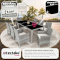 Miniatyrbild 7 av 11: tectake Matgrupp Menorca i konstrotting Ljusgrå