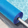 Miniatyrbild 3 av 9: tectake Poolskydd rektangulär - 160 x 260 cm Blå