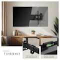 Miniatyrbild 3 av 10: tectake Väggfäste TV för  32-100 tum lut-och vridbar Svart