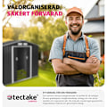 Miniatyrbild 7 av 8: tectake Redskapsbod med sadeltak Vit