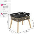 Miniatyrbild 6 av 9: tectake Pall i rotting Vibo 150 kg Natur