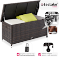 Miniatyrbild 3 av 11: tectake Dynbox Kiruna med lock Brun