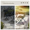 Miniatyrbild 7 av 11: tectake Cafegrupp Trevi i konstrotting Svart