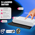 Miniatyrbild 7 av 11: tectake Studsmatta Garfunky med skyddsnät , upp till 80 kg - 305 cm Blå