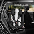 Miniatyrbild 9 av 11: tectake Roterbar bilbarnstol Linus, i-Size godkänd, ISOFIX Ljusgrå